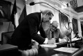 Bob Bullock at work in the Senate. undated