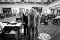 In the Senate chambers. undated