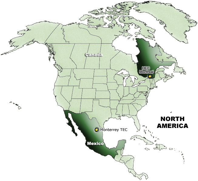 Large Continent North America