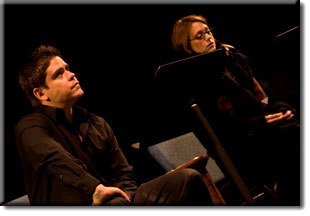 Alumni performing a staged reading at the 2007 Horton Foote Festival
