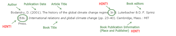 formatted in APA style