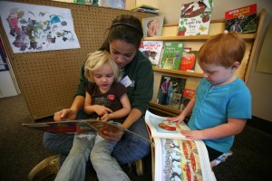 student reading to child 2