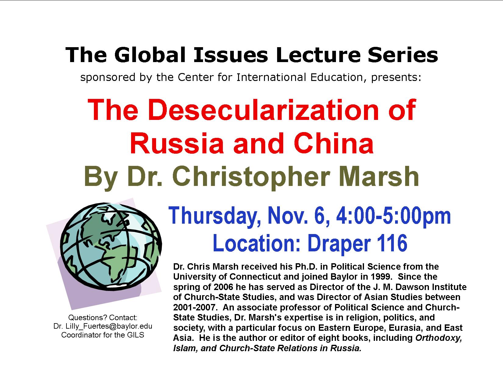 Global Issues Lecture