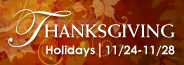 Thanksgiving Holidays