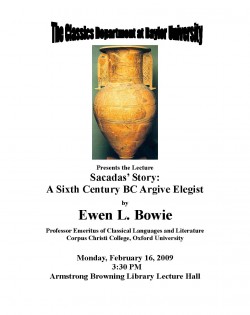 Bowie Lecture