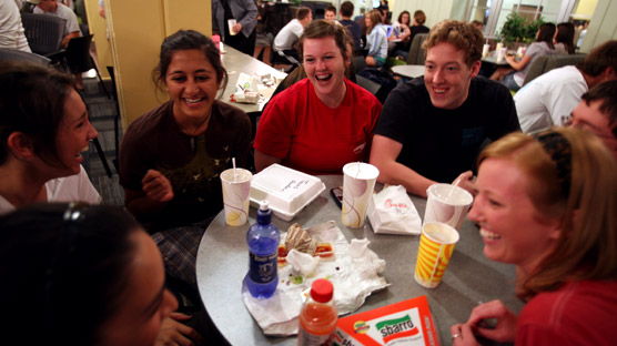 Dining in the Student Union Building (SUB)