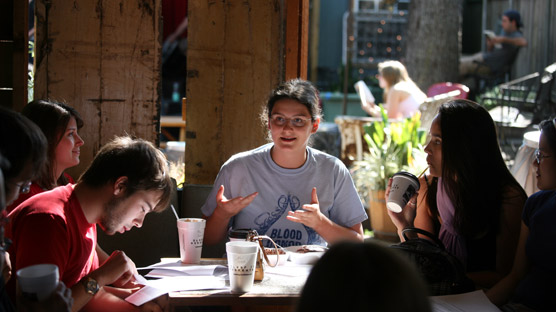 A neighborhood coffee shop