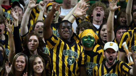 In the Bear Pit at Ferrell Center