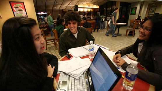 At Java City in Moody Library