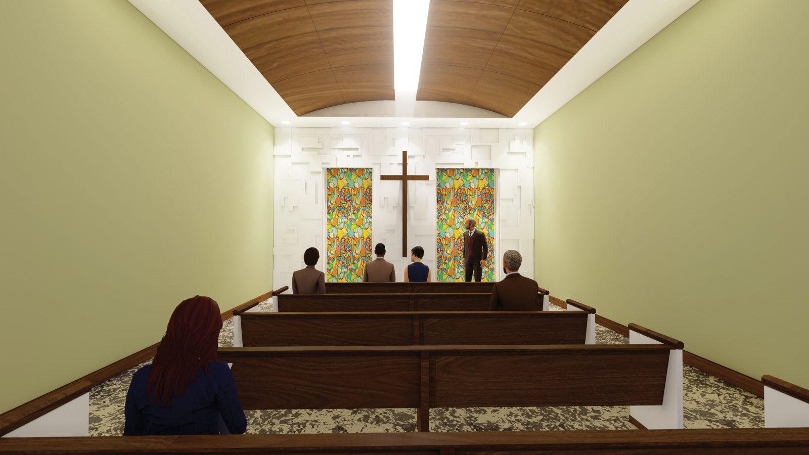 rendering of renovated Miller Chapel