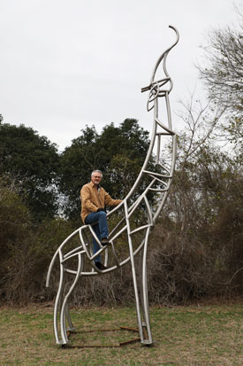 giraffe statue Cameron Park