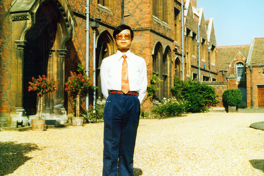 Graduate student Tim Sheng at the University of Cambridge