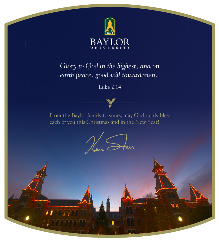 2010 christmas card office of the president baylor washington dc christmas cards