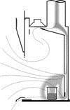 Baffle Position for Heavy Gases and Vapors