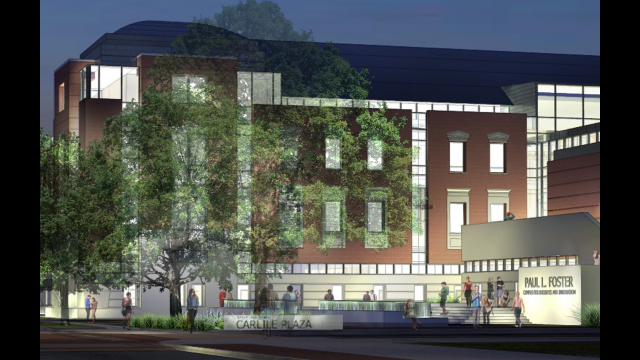 Rendering of Carlile Plaza Entry