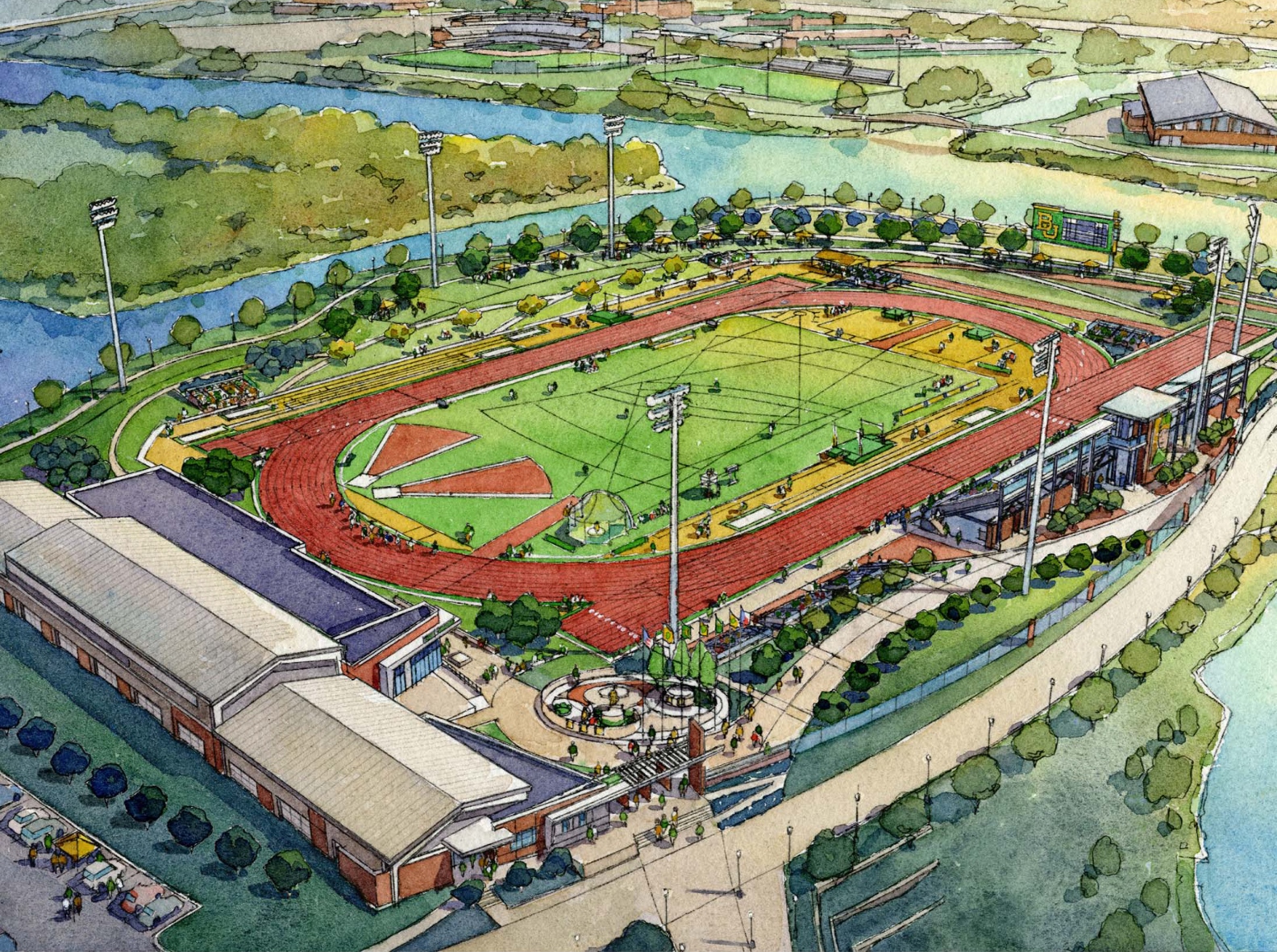 Alumni and Friends Make Significant Gifts to OnCampus Track and Field Stadium at Baylor