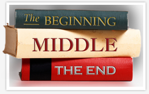 Graphic Title Treatment: Beginning, Middle, and End