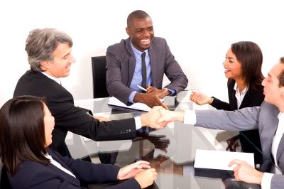Stock Photo of a business meeting