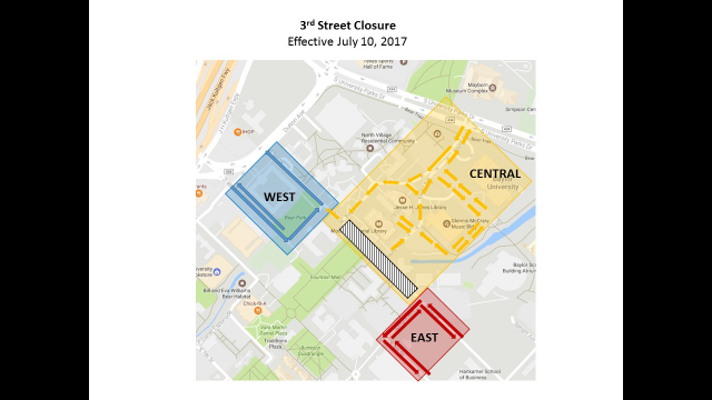 3rd Street Closure Map
