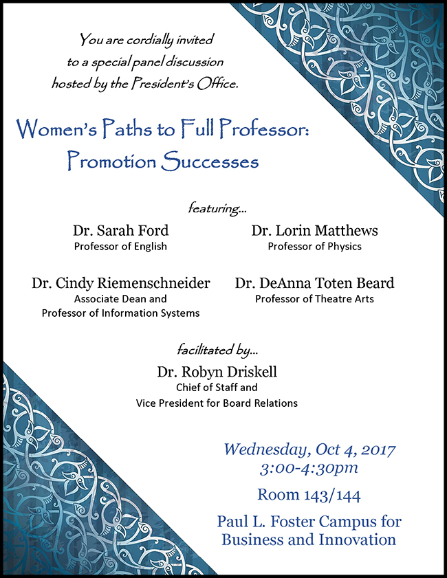 Women's Paths to Full Professor-Promotion Successes