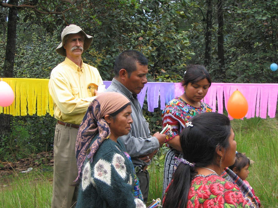 Dr. Garrett Cook pictured in a Maya peasant village