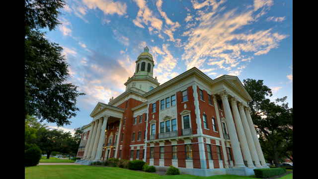 Pat Neff Hall skies