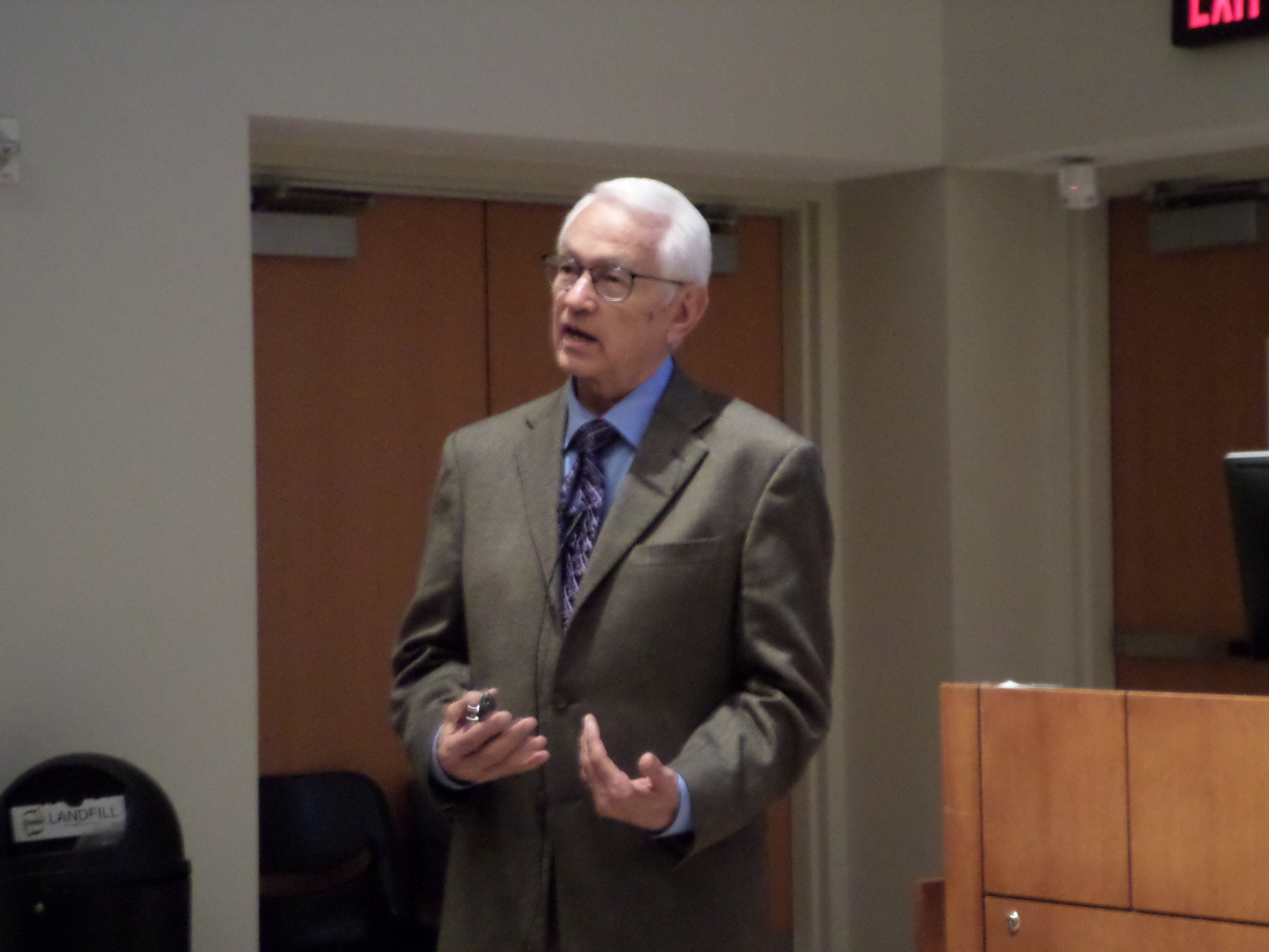 Dr. Stephen D. Davis during his lecture