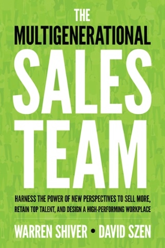 Book cover of the Multigenerational sales team