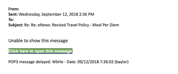 Phishing Email Example