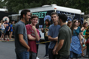 Taste of Waco food trucks on Baylor Family Day September 2018