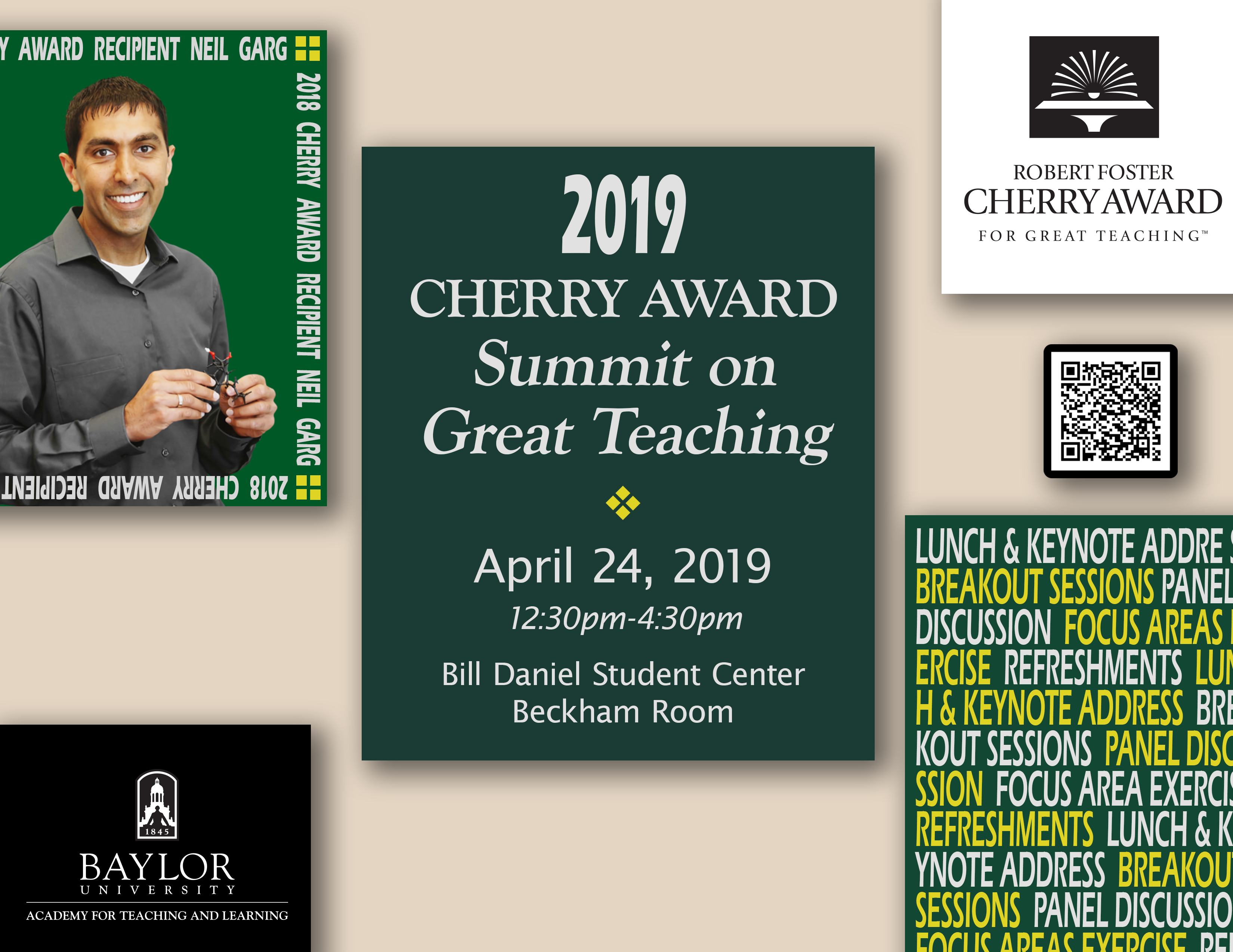 Flyer for Cherry Award Summit on Great Teaching 2019