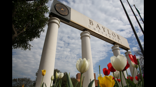 Baylor University Welcome Sign