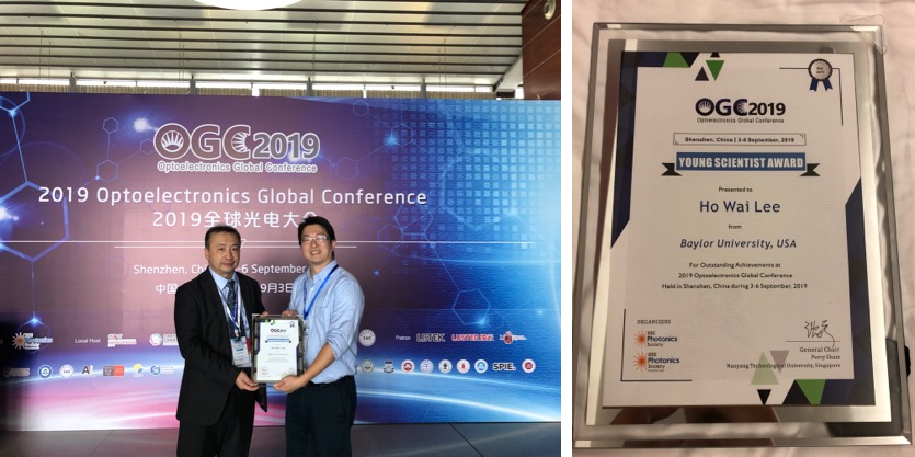 Dr. Lee receiving his award