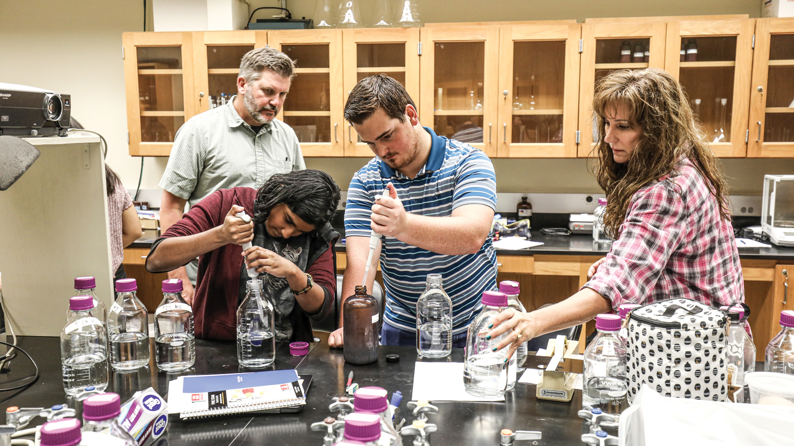 Dr. Scott and Dr. Duke with Students