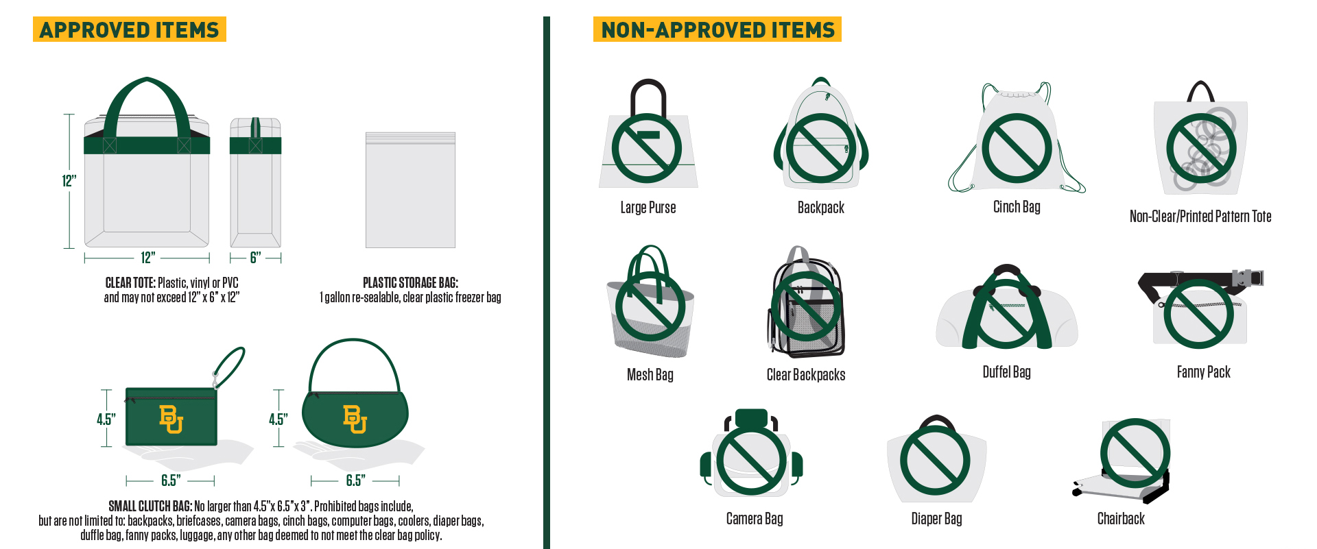 Bag policy poster