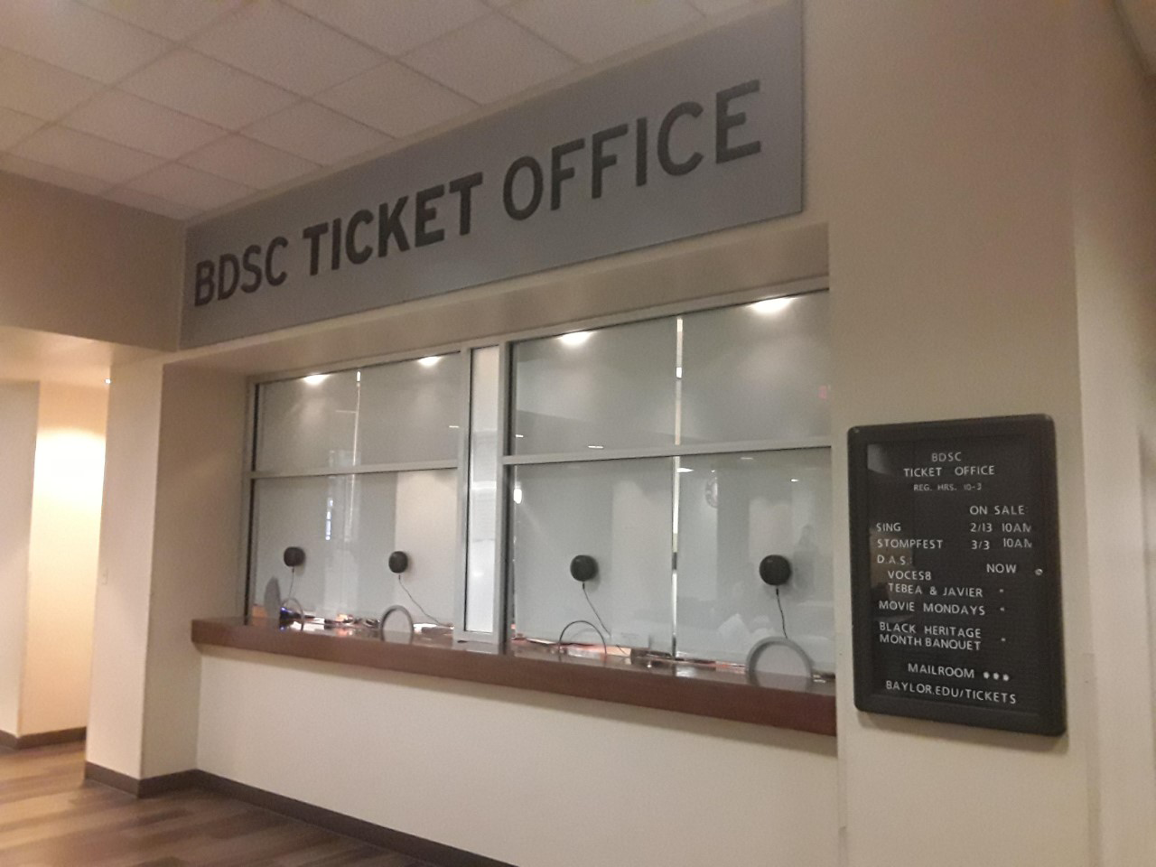 BDSC Ticket Office Student Activities Baylor University
