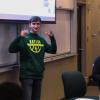 Engineering and computer science students speak at internship panel