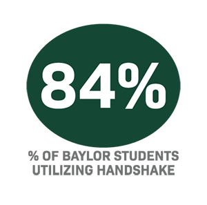 84% of Baylor Students Use Handshake