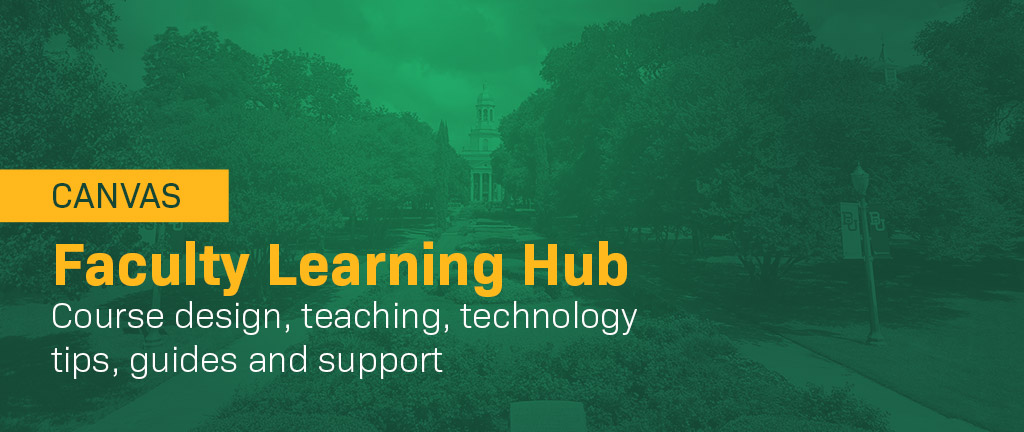 Faculty Learning Hub Banner