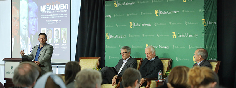 Photo of a teaching seminar on Impeachment hosted at the Library