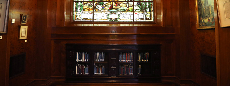 Photo of Armstrong Browning Library collection cases