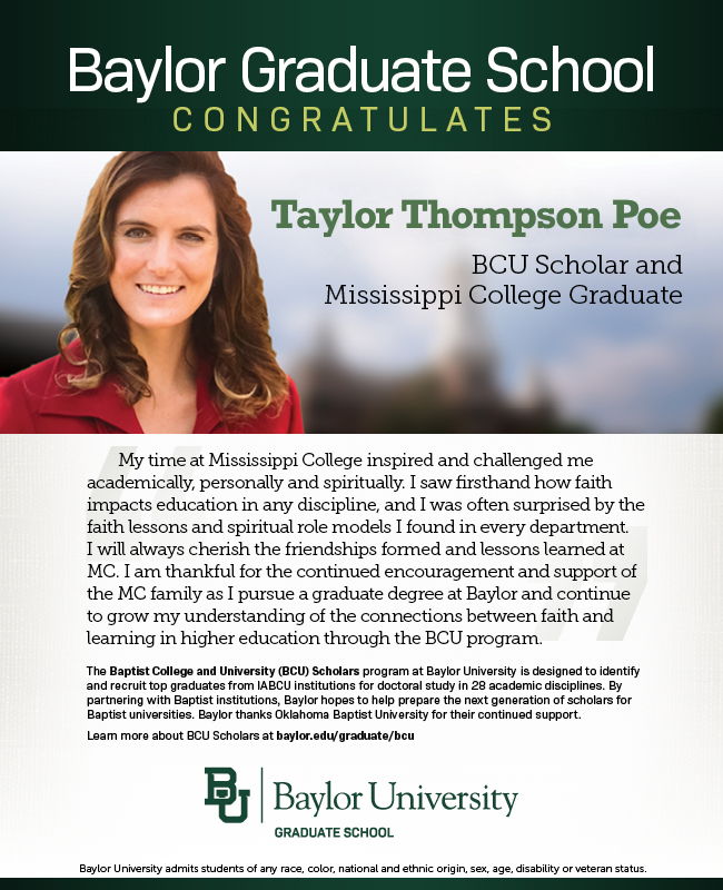 Taylor Poe BCU ad