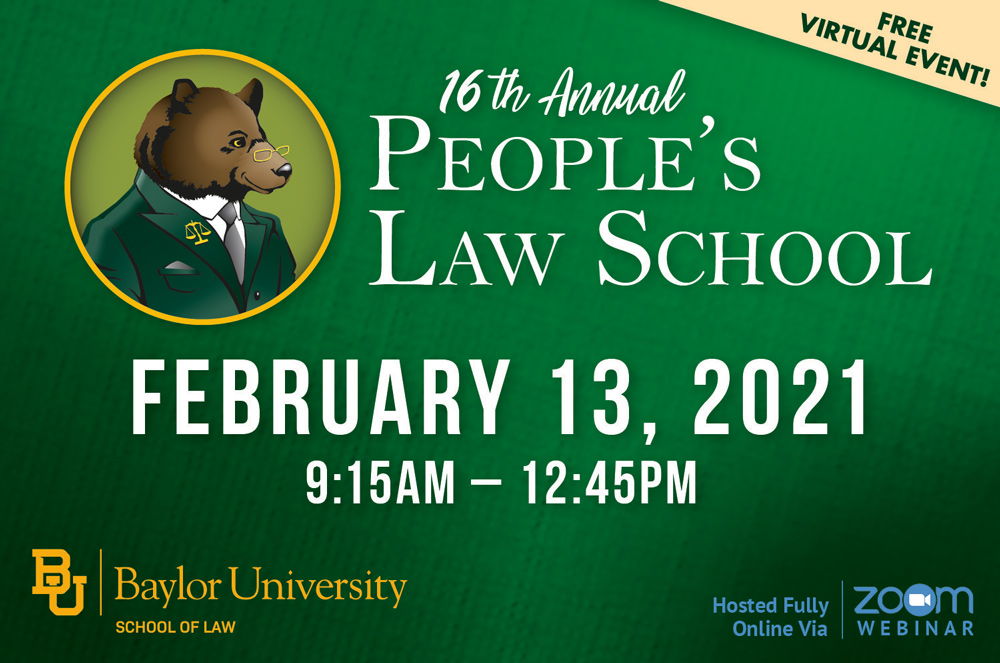 16th Annual People's Law School Banner
