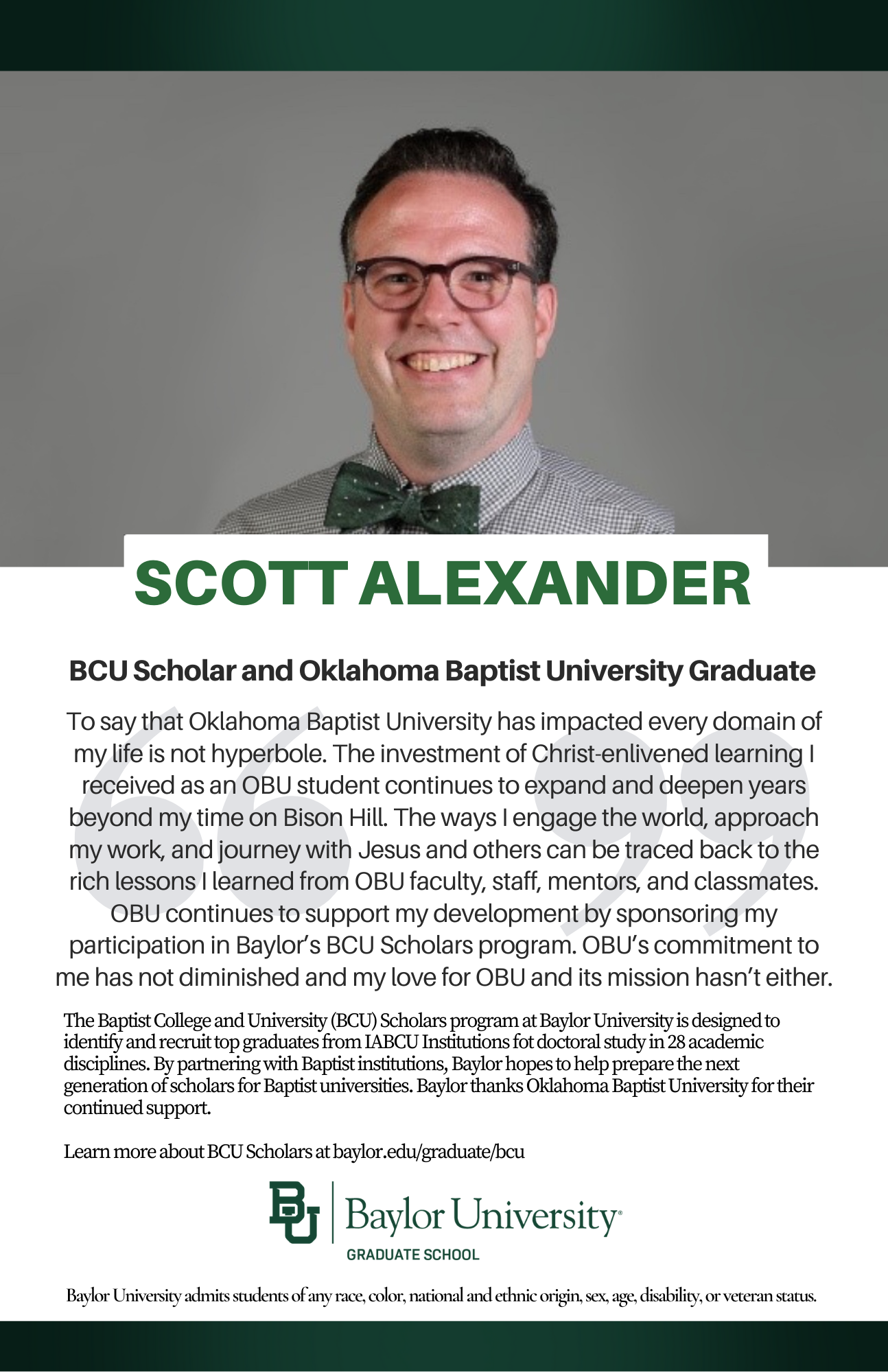 Scott Alexander BCU ad