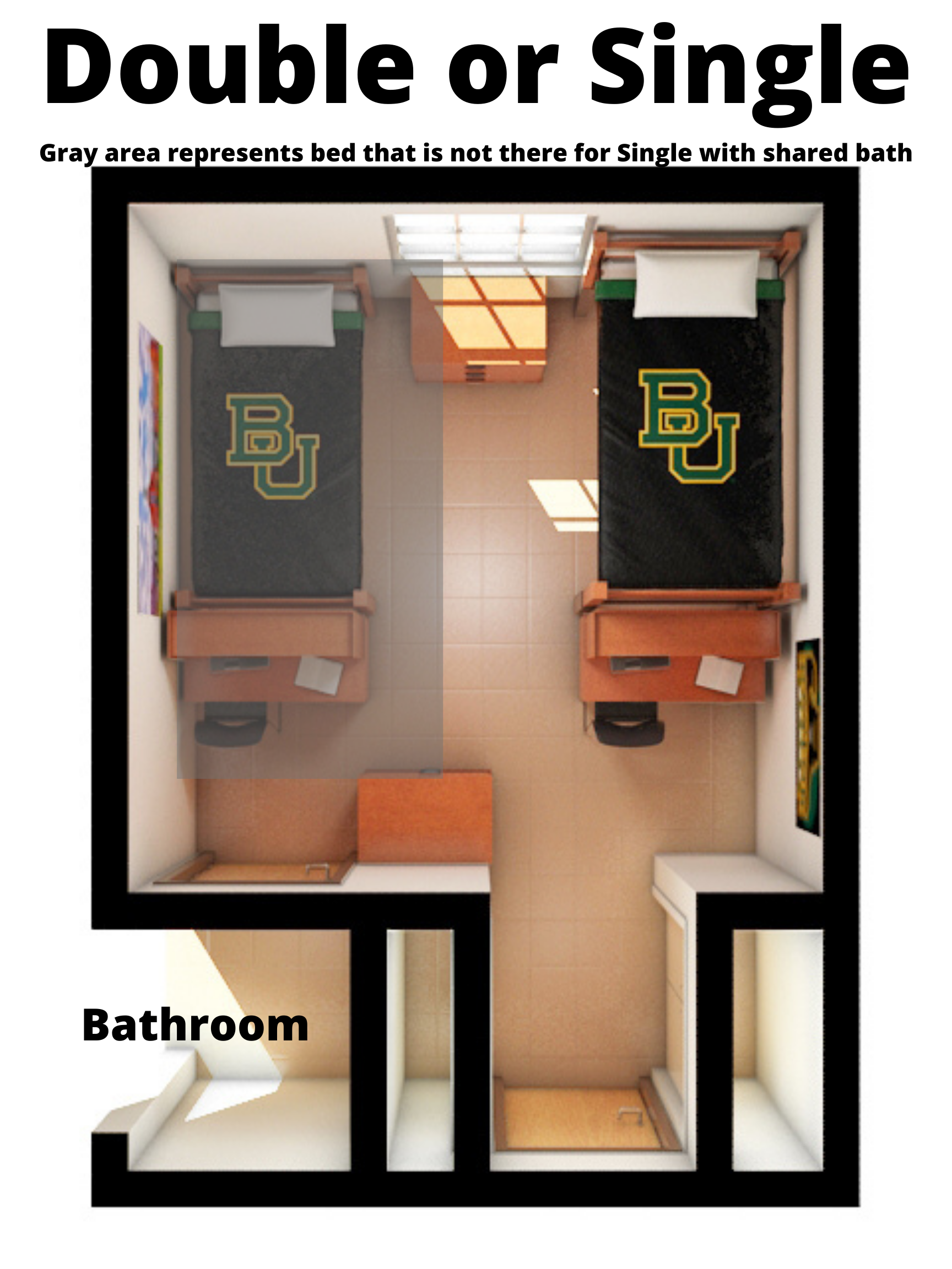 Single Room with a Shared Bath Campus Living & Learning Baylor