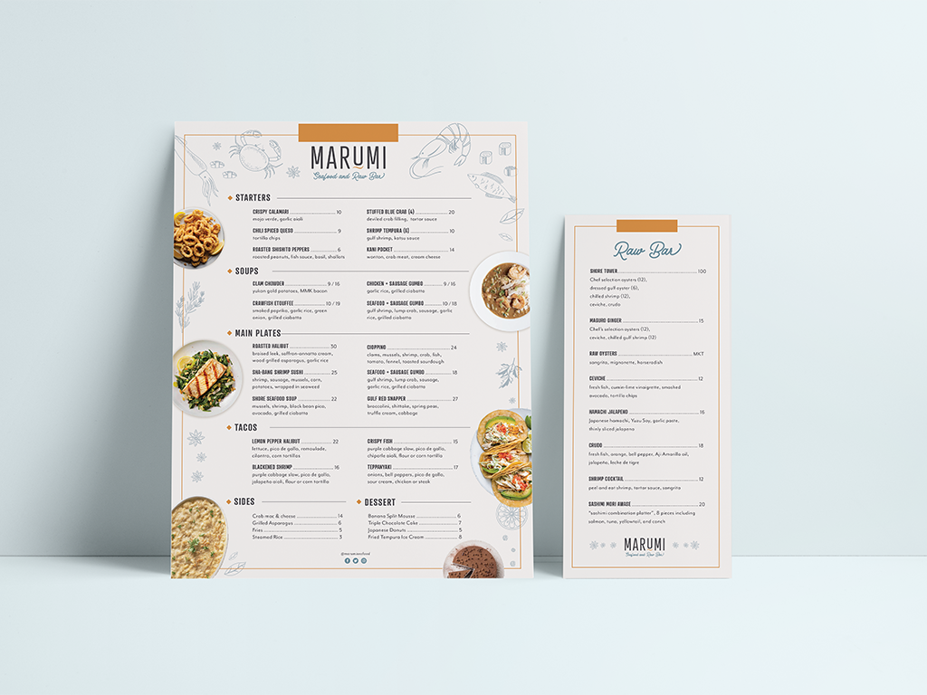 Maggie Liu,
Marumi Menu Design,
Adobe Illustrator, Spring 2021