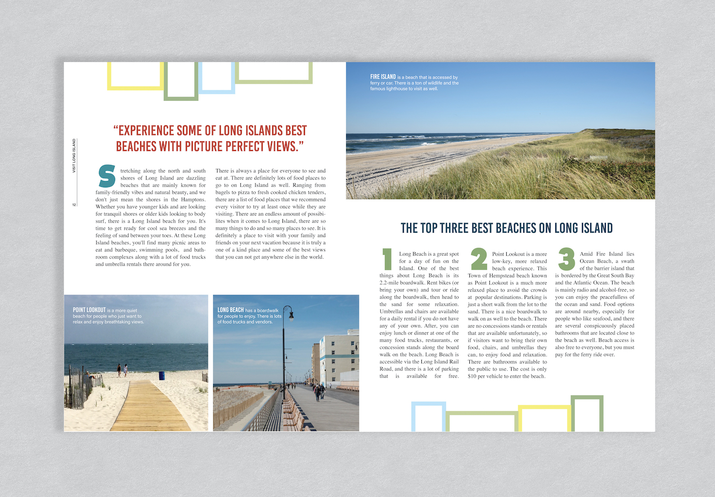 Megan Winters,
Long Island New York Magazine Spread cont.,
Adobe Illustrator, Spring 2021