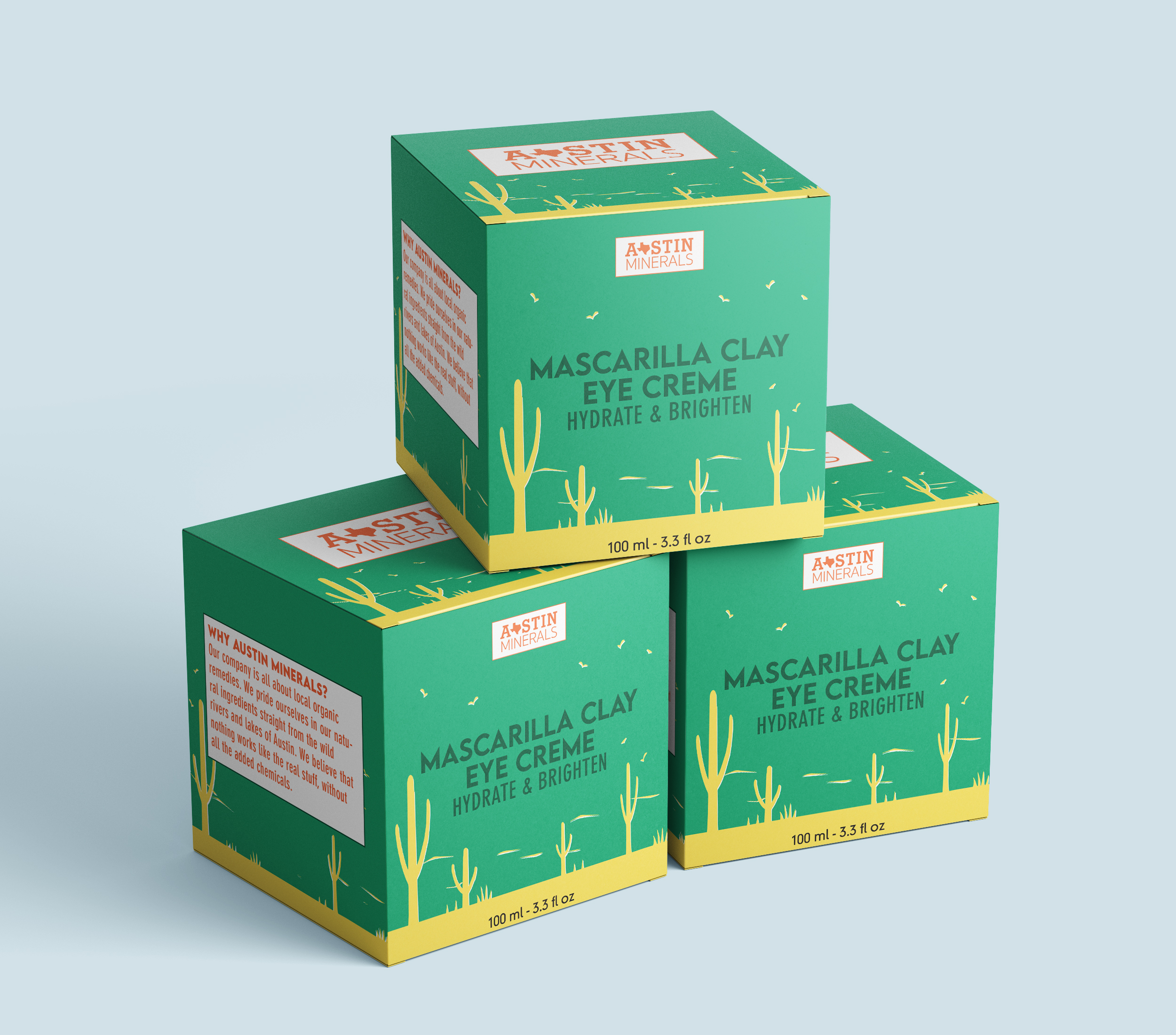 Maggie Lemley,
Austin Minerals Cosmetics (Design 2),
Package Design, Fall 2019