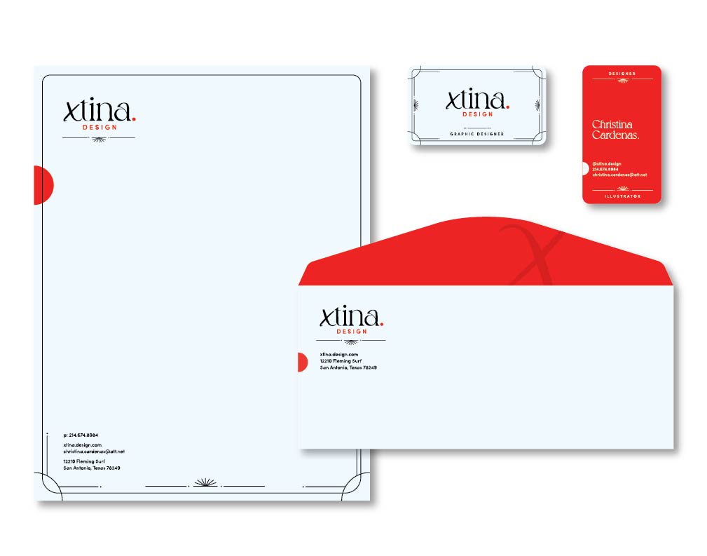 Christina Cardenas,
Xtina Design,
Stationery, February 2021