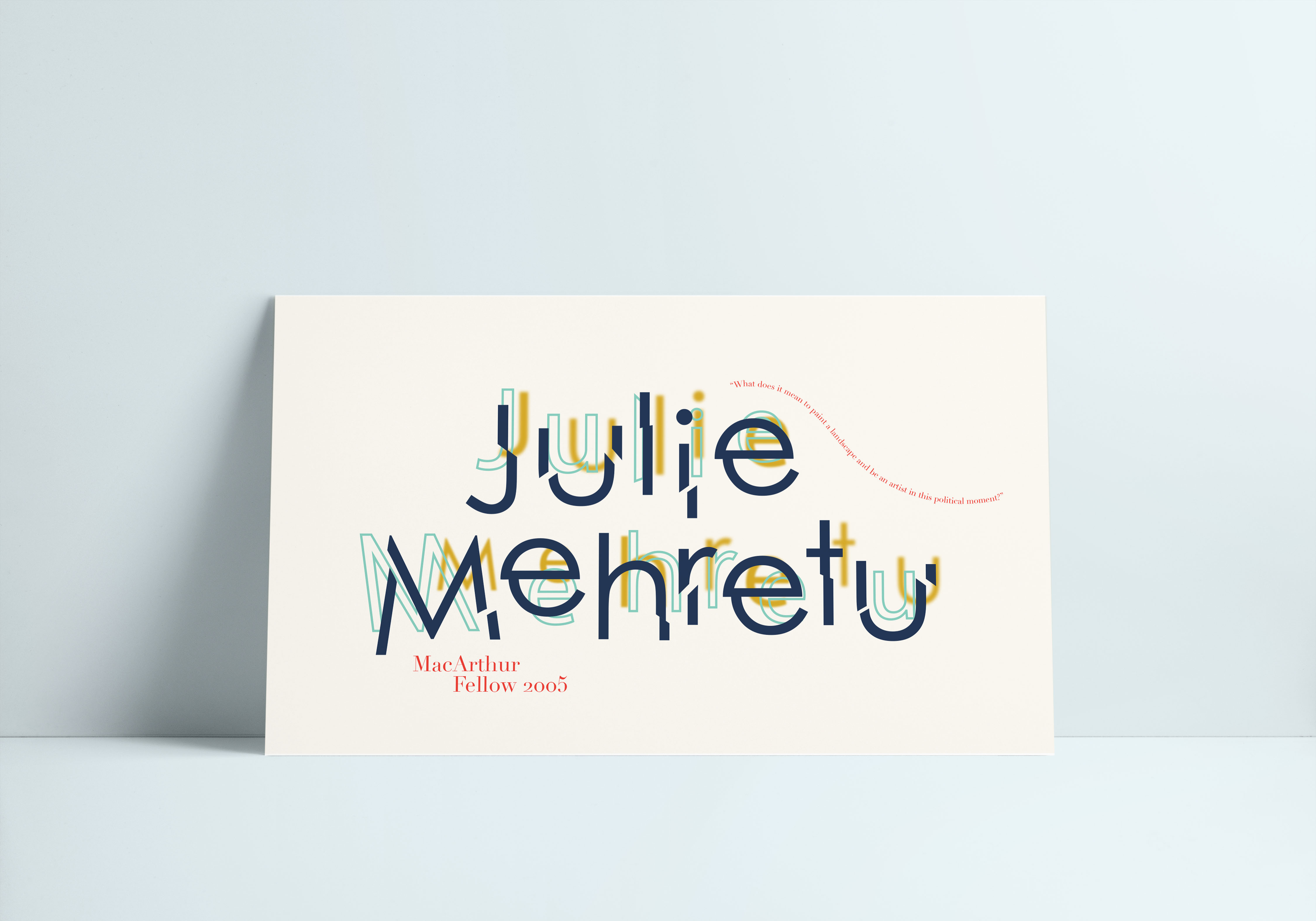 Christina Cardenas,
MacArthur Fellow Poster Front,
November 2019